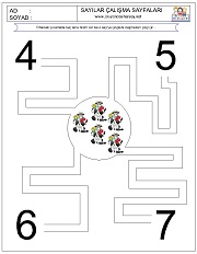 okul öncesi çizgi çalışma sayfaları